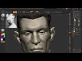 Male Face study 2h, Zbrush