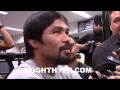 MANNY PACQUIAO TELLS STORY ABOUT HOW HE GOT INTO BOXING AND WON $2 IN FIRST FIGHT