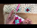 How to make Crochet granny squares -  طريقة عمل مربع كروشيه جراني