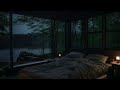 Calm Nights in a Forest Bedroom 🌧️🌿 Relaxing Rain and Piano Sounds for Restful Sleep 🎹💤