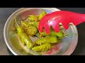 Masaledar Hari Mirchein | Stuffed fried Green Chilli Recipe | Bharwa Mirchein