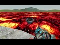 VOLCANO DESTROYS CITY in Garry's Mod!