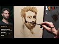 How to Start Portrait in Oil: Raw Umber Initial Layer (Part 1 of 4)