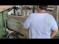 Amazing wood cutting, Giant and very nice teak wood