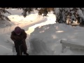 Shovelling tons of snow off the roof ! PEI BLIZZARD 2015