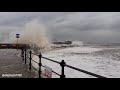 Viewer Footage shows New Brighton flooded by large waves during Storm Ciara