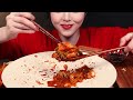 Spicy Cheese Braised Chicken with Giant Deep-Fried Shrimp Asmr