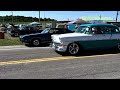 Syracuse Nationals Saturday 7/20/24 cars leaving the show.