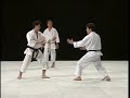 Jiyu-kumite training Yamamoto, Imamura, Naka