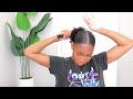 the only slick back ponytail tutorial you'll ever need for thick natural hair  🤎