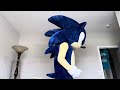 Sonic The Hedgehog Mascot Costume Suit up & Shenanigans