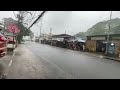 @Typhoon and Rainy season is here! Watching a heavy rain flooding the roads