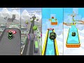 Going Balls vs Sky Rolling Balls - Normal Levels vs Reverse Levels! Race-621