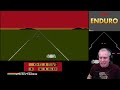 Enduro [Atari 2600] Gameplay até a 5ª bandeirada!