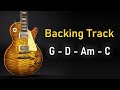 Melodic Rock Pop BACKING TRACK G Major | 72 BPM | Guitar Backing Track