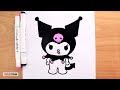How to draw and paint KUROMI (step by step) using markers