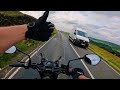 SUZUKI GSXS 750 scorpion exhaust Dinner time madness ridng peak district paradise