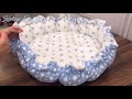 Babynest Yuvarlak Portatif Bebek Yatağı Dikim Videosu | Babynest Round Baby Bed Making Video