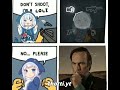 Anime memes but it's replaced with Breaking Bad