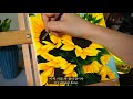 아크릴화 꽃 해바라기 그리기 아름답게 그리는법 sunflowers painting in acrylic paint Tutorial