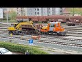 Digging A Trench Near Railway