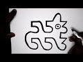 [ HINDI ] How to draw dog from 553 number step by step - Very Easy