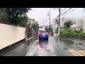 【視界不良ゲリラ豪雨】〔車載動画〕八柱駅付近〜南流山駅付近