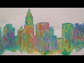 Charlotte Flip Skyline painting by Award Winning Artist Kendall F. Kessler