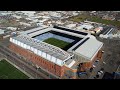 Ibrox Stadium,Rangers FC and Glasgow City Centre from above.