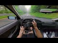 BMW E36 POV Mountain Drifting in the Rain | Amazing Sound | 4K