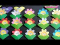 Cara Membuat Absensi Kelas Cantik Versi bunga Kurikulum Merdeka || Easy Origami