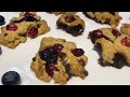 Bake with Me: Easy Crunchy Cranberry + Blueberry Oat Cookies Recipe! ASMR