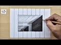 easy 3d drawing on paper for beginner step by step - how to draw 3d