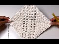 SUPER EASY! Free step by step crochet table runner!