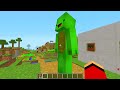 JJ And Mikey FOUND SECRET PIT in the FORM of MOBS IRON GOLEM CREEPER ENDERMAN in Minecraft Maizen
