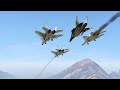 Ukrainian Fighter Jets,Drones ,War Helicopters Attack on Russian Army Weapons Convoy at Moscow-GTA5