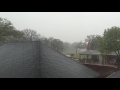 Torrential downpour during severe thunderstorm - Dallas, Texas