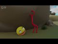 Pacman and Stickman 3D VS. No Arm Head Monster