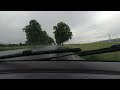 Driving into Heavy Rain on my way Home / 4K / No Music, No Talking