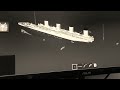 Footage of titanic time lapsed