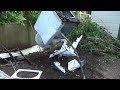 Broken LG WT4801CW Washing Machine vs 1 Ton Excavator #Demolition #Destruction