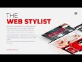 THE WEB STYLIST Red Text 4 Screens Motion Graphics Promo
