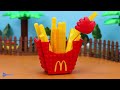 (1 Hour) BLACK PINK LEGO Food with Burger, Fried Chicken,... Stop Motion & Lego Cooking ASMR