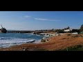 Sea Caves In Paphos Cyprus. Shipwrech Of Edro lll In Pegeia Paphos.