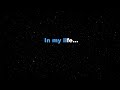 IN MY LIFE - The Beatles (KARAOKE PIANO VERSION)