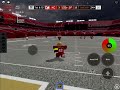 Playing football fusion with my friend