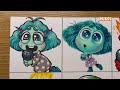 Drawing Inside Out 2 : FNF VS Original [Emotion : Envy, Anger, Disgust] Cartoon vs Realistic