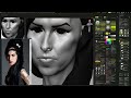 Amy Winehouse,zbrush bust sculpting timelaps