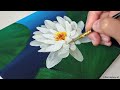 Easy way to draw Water Lily / Acrylic Painting for Beginners