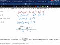 AP Precalculus Practice Test (Unit 1) Polynomials and Rational Functions
